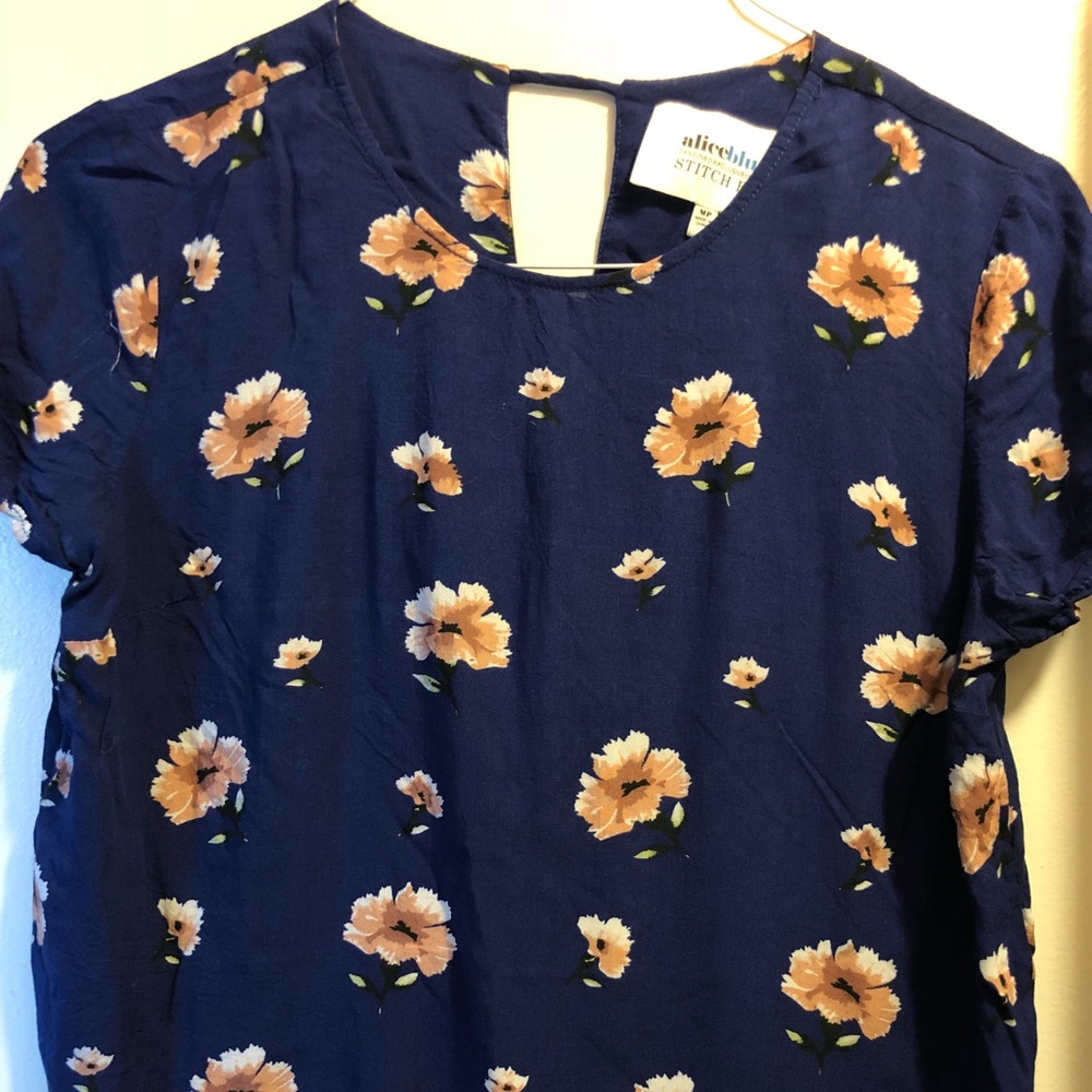 Navy Stitch Fix Blouse